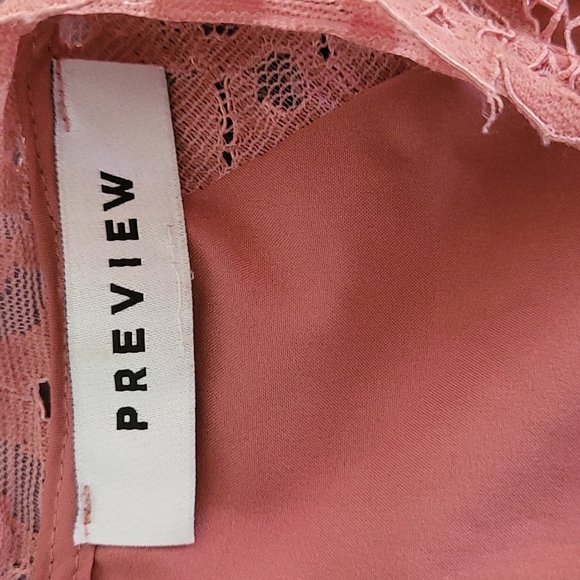 Preview size 8 rose pink lace dress - Picture 6 of 9